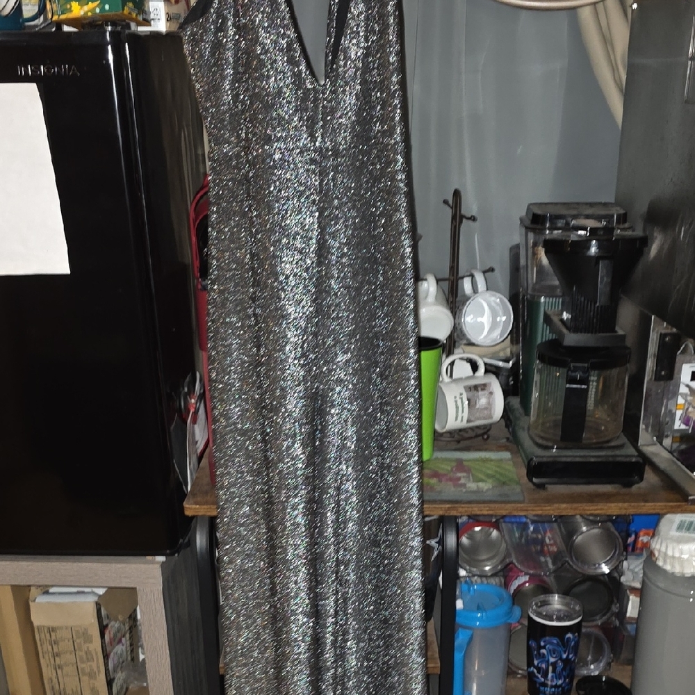 Forever 21 Shimmering Silver Jumpsuit